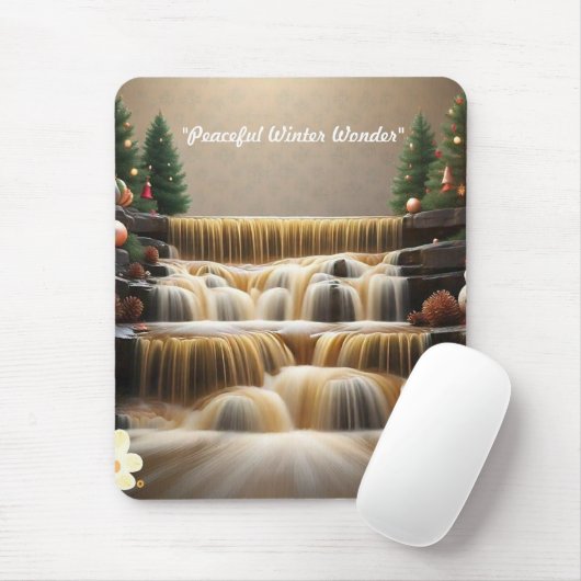 "Cascading Christmas Joy" Muismat (Met muis)