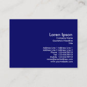 Cascading Colors II - Donkerblauw Visitekaartje (Achterkant)