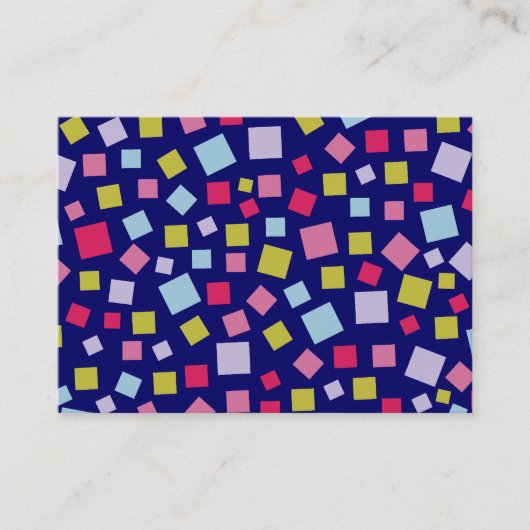 Cascading Colors II - Donkerblauw Visitekaartje (Voorkant)