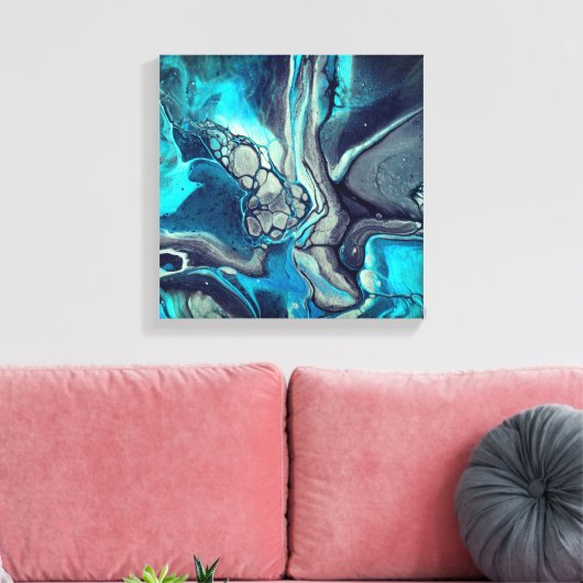 Cascading Dreams 1 Canvas Afdruk (Insitu (Woonkamer))