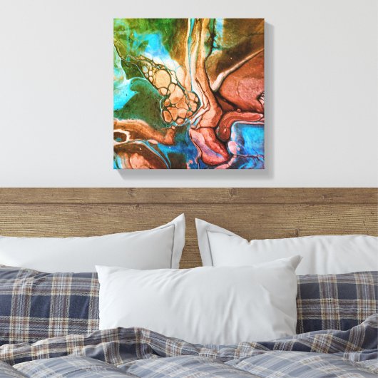 Cascading Dreams 2 Canvas Afdruk (Insitu (Slaapkamer))