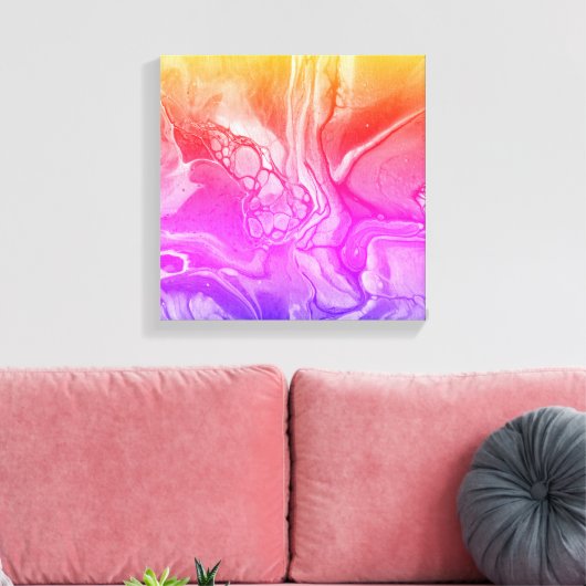 Cascading Dreams 4 Canvas Afdruk (Insitu (Woonkamer))