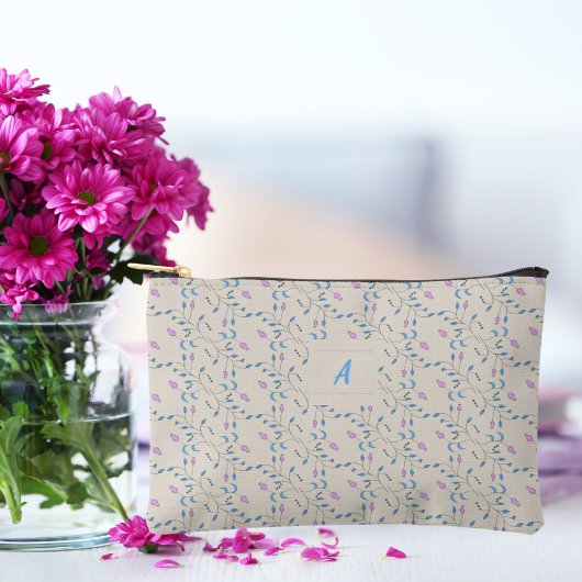 Cascading Flowers Blauw en Roze Etui