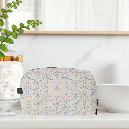 Cascading Flowers Blauw en Roze Toilettasje