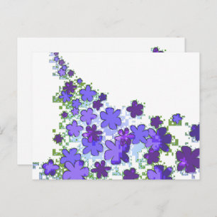 Cascading Flowers Briefkaart Sjabloon