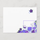 Cascading Flowers Briefkaart Sjabloon (Achterkant)