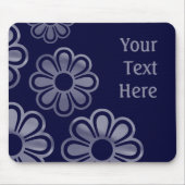 Cascading Flowers - Deep Navy Muismat (Voorkant)