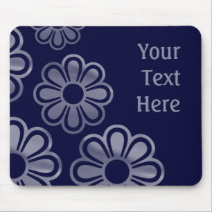 Cascading Flowers - Deep Navy Muismat