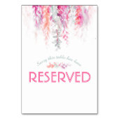 Cascading Flowers roze koraal waterverf gereservee Kaart (Voorkant)