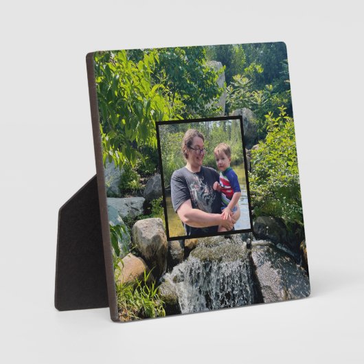 Cascading forest waterval bomen groen fotoplaat (Voorkant)