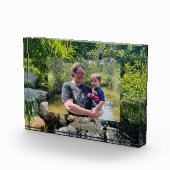 Cascading forest waterval bomen groen sjabloon fotoblokken (Rechts)