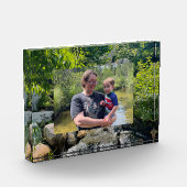 Cascading forest waterval bomen groen sjabloon fotoblokken (Links)