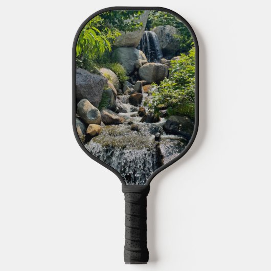 Cascading Forest waterval | bosgroen Pickleball Paddle (Voorkant)