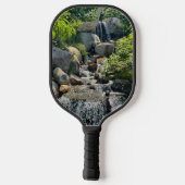 Cascading Forest waterval | bosgroen Pickleball Paddle (Achterkant)