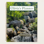 Cascading Forest waterval | bosgroen Planner (Voorkant)