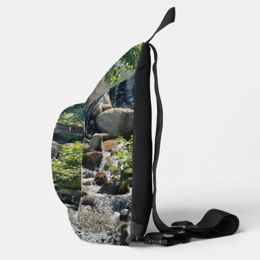 Cascading Forest waterval | bosgroen Sling Bag (Rechts)