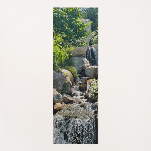Cascading Forest waterval | bosgroen Yogamat (Voorkant)
