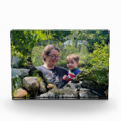 Cascading forest waterval groen hart sjabloon fotoblokken (Voorkant)