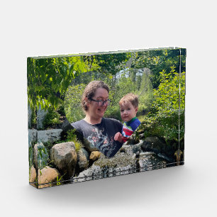 Cascading forest waterval groen hart sjabloon fotoblokken