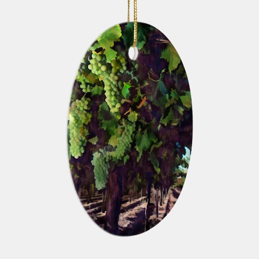 Cascading Grapes Keramisch Ornament (Rechts)