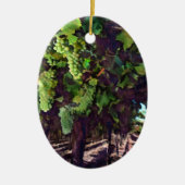 Cascading Grapes Keramisch Ornament (Voorkant)