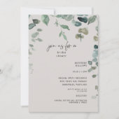 Cascading Greenery Neutral Vrijgezellenfeest Kaart (Voorkant)