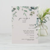 Cascading Greenery Neutral Vrijgezellenfeest Kaart (Staand voorkant)