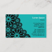 Cascading Jewels - Aqua Blue 0ABAB5 Visitekaartje (Achterkant)