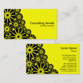 Cascading Jewels - Geel Visitekaartje (Voorkant / Achterkant)