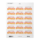 Cascading Leaves Adresetiketten Etiket (Full Sheet)