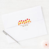 Cascading Leaves Fall Wedding Stickers (Envelop)