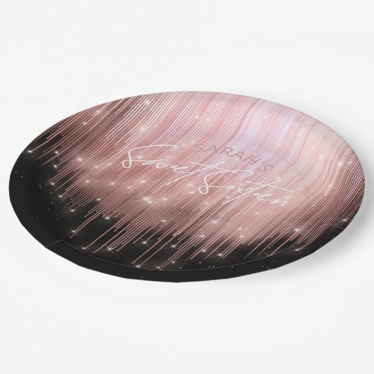 Cascading Lights 16 Roos Gold ID790 Papieren Bordje (Gekanteld)