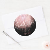 Cascading Lights 16 Roos Gold ID790 Ronde Sticker (Envelop)