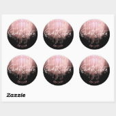 Cascading Lights 16 Roos Gold ID790 Ronde Sticker (Vel)