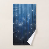 Cascading Lights Monogram Blauw ID789 Bad Handdoek (Handdoek)