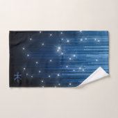 Cascading Lights Monogram Blauw ID789 Bad Handdoek (Handdoek)