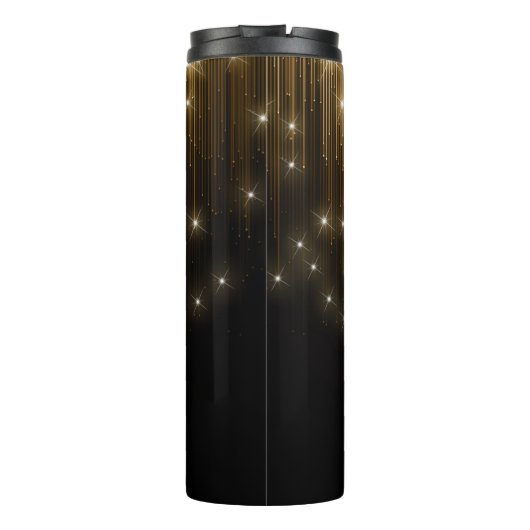 Cascading Lights Monogram Gold ID789 Thermosbeker (Achterkant)
