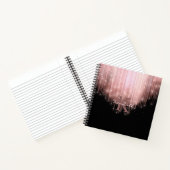 Cascading Lights Monogram Roze Goud ID789 Notitieboek (Binnen)
