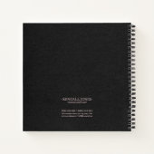 Cascading Lights Monogram Roze Goud ID789 Notitieboek (Achterkant)