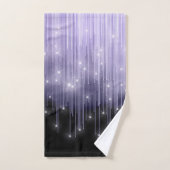 Cascading Lights Monogram Violet ID789 Bad Handdoek (Handdoek)