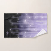 Cascading Lights Monogram Violet ID789 Bad Handdoek (Handdoek)
