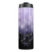 Cascading Lights Monogram Violet ID789 Thermosbeker (Voorkant)