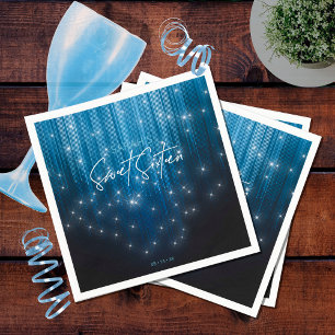 Cascading Lights Sweet 16 Blauw ID790 Servet