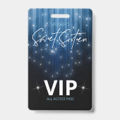 Cascading Lights Sweet 16 Blue ID790 Badge (Achterkant)