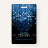 Cascading Lights Sweet 16 Blue ID790 Badge (Voorkant)