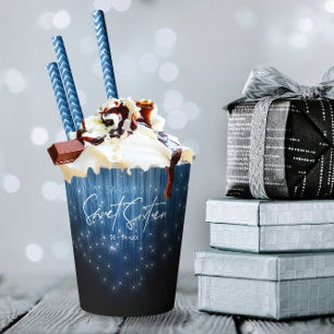 Cascading Lights Sweet 16 Blue ID790 Papieren Bekers