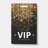 Cascading Lights Sweet 16 Gold ID790 Badge (Achterkant)