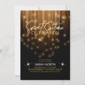 Cascading Lights Sweet 16 Gold ID790 Kaart (Voorkant)