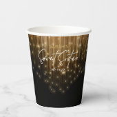 Cascading Lights Sweet 16 Gold ID790 Papieren Bekers (Achterkant)