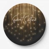 Cascading Lights Sweet 16 Gold ID790 Papieren Bordje (Voorkant)